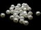 30 12mm White Round Nugget Vintage Cultura Pearls Plastic Pearl Beads